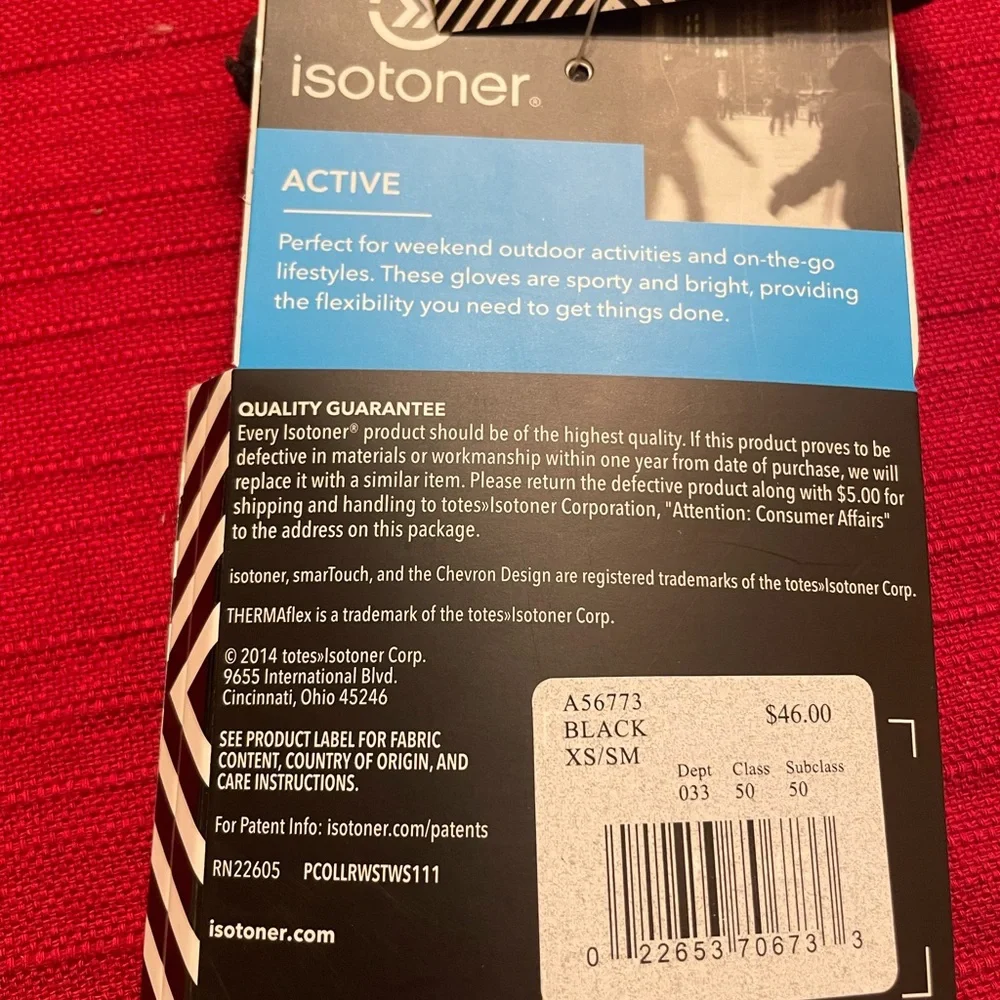 Isotoner Black Women's SmartTouch Gloves - Picture 2 of 5